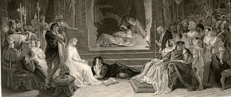 Scene from Hamlet - the play within the play